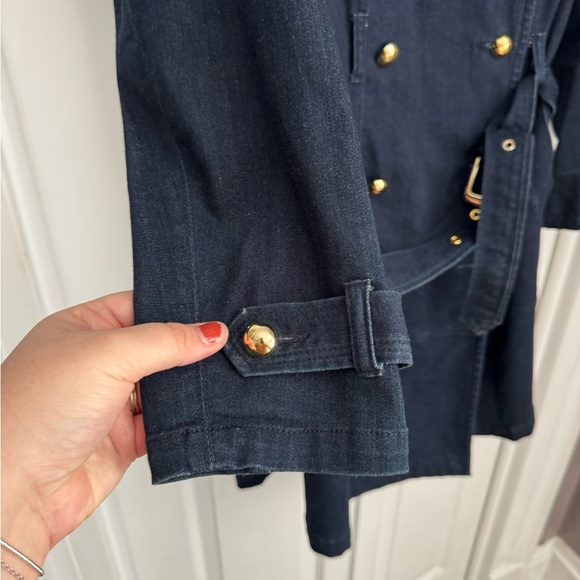 INC plus Jean trench jacket - Picture 3 of 6